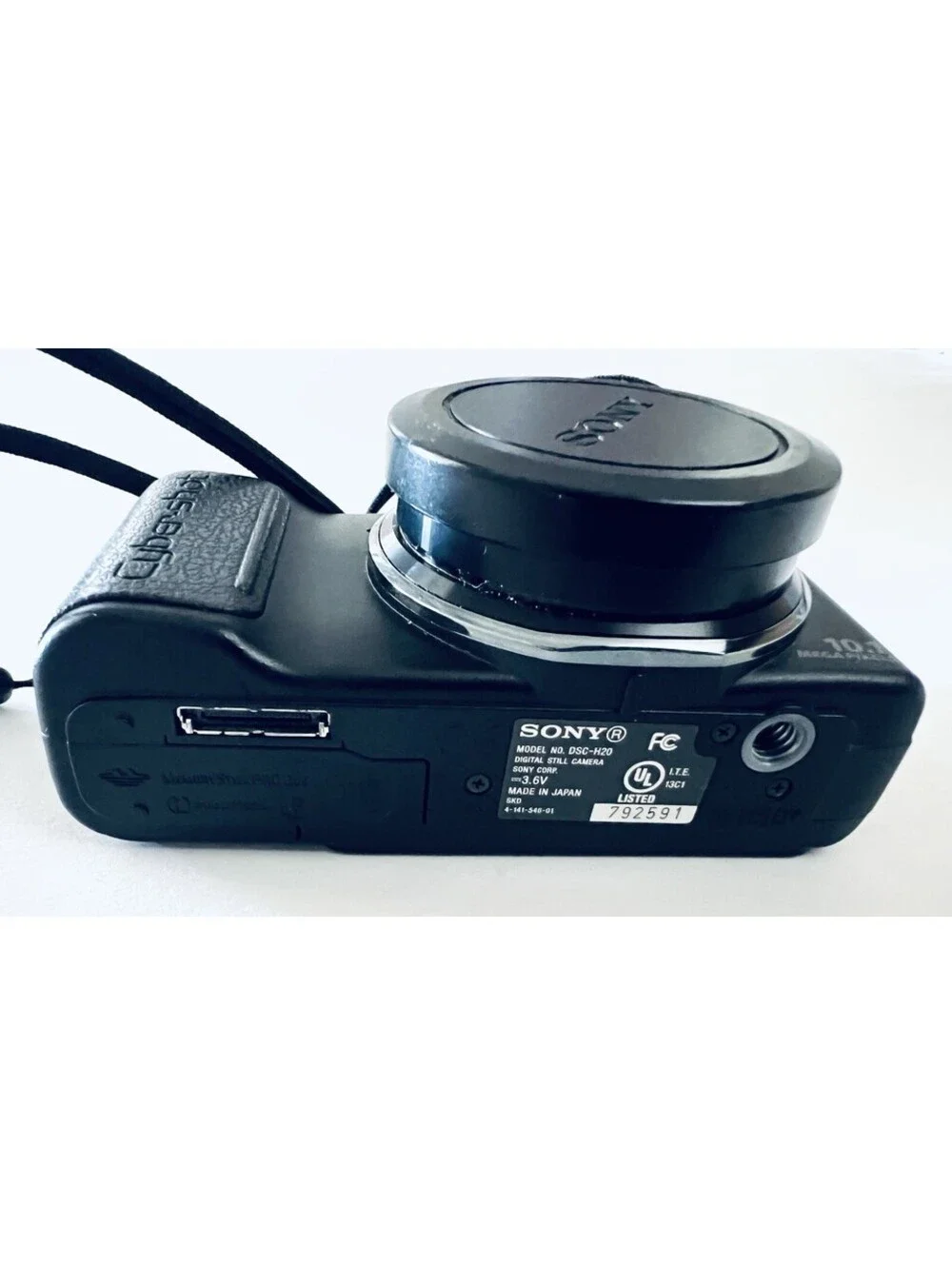 Sony Cyber-shot DSC-H20 10.1MP Digital Camera 10x Zoom Tested Working Battery